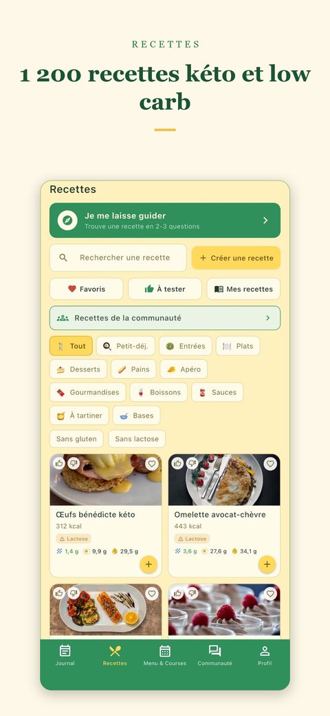 1 200 recettes kéto et low carb